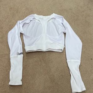 Bombshell top white long sleeve